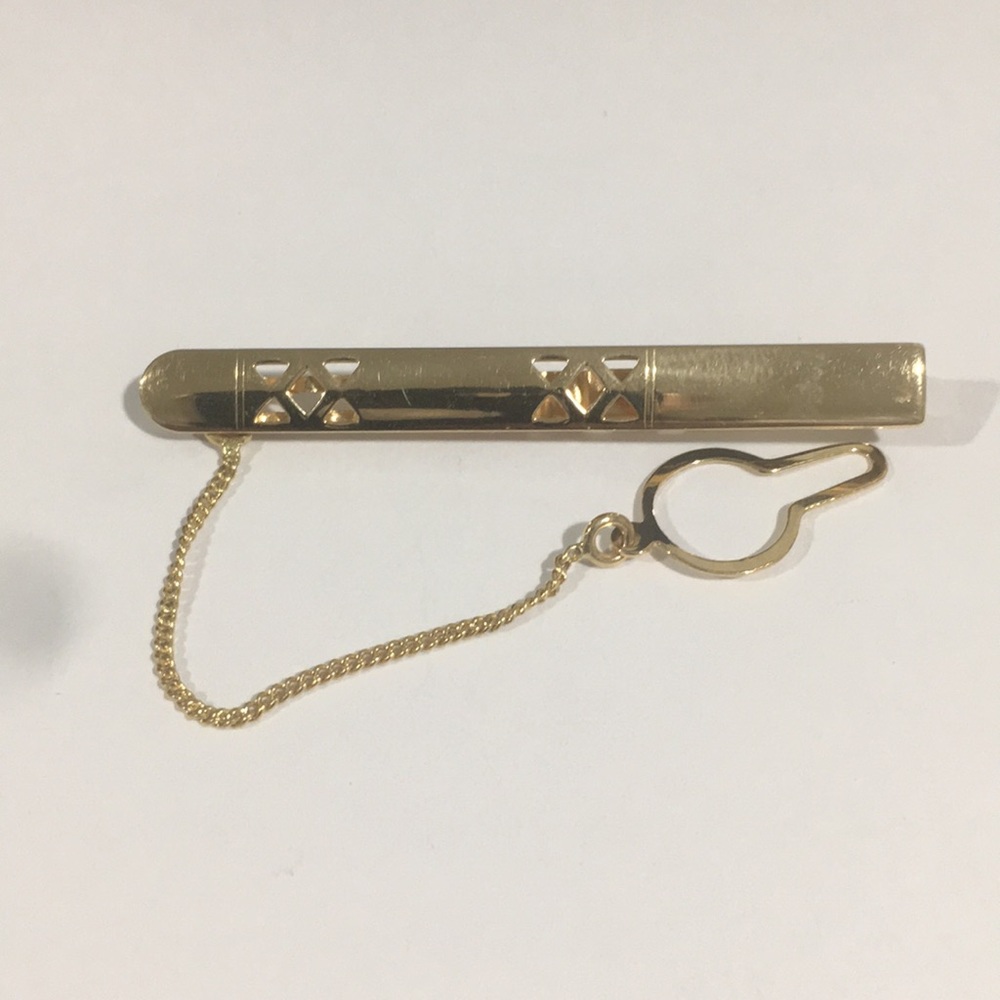 18k Yellow Gold Tie 👔 Tack Pin Clip